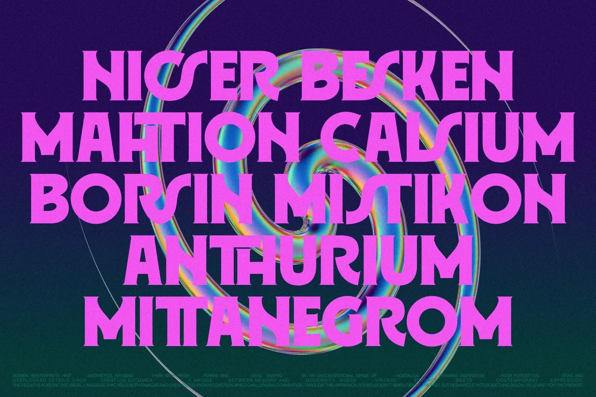 ROMIEN — Elegant Ligature Serif Font