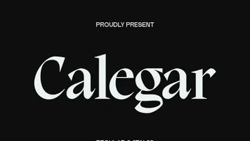 Calegar Display Serif Font