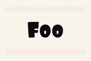 Foo - Funny Groovy Font