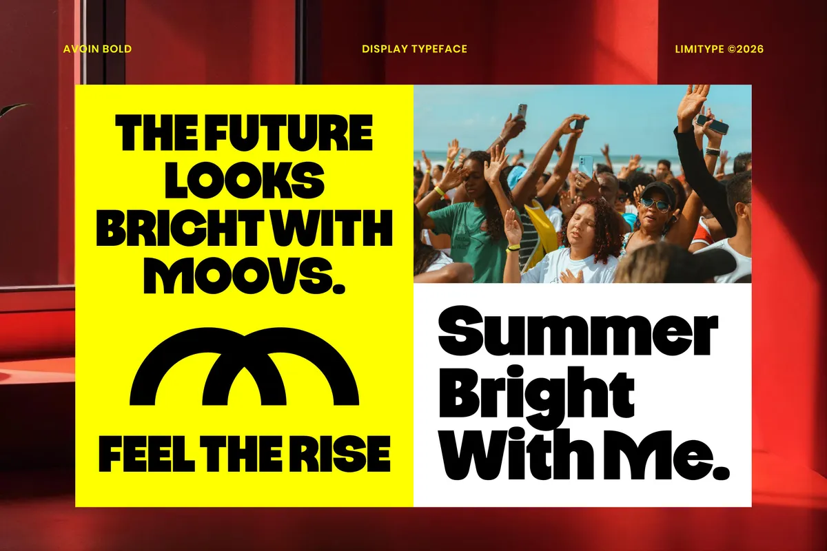 Avoin - Bold Rounded Display Font