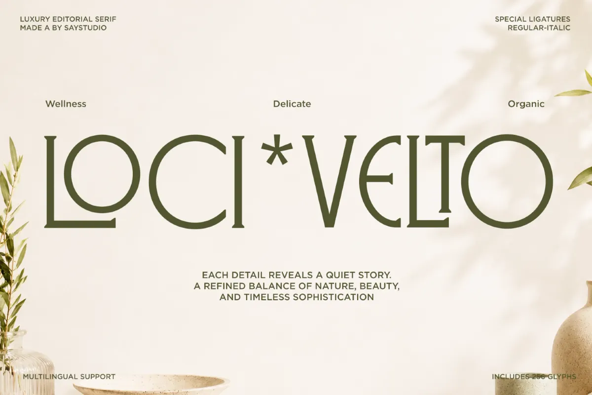 Veloster - Luxury Editorial Serif Font