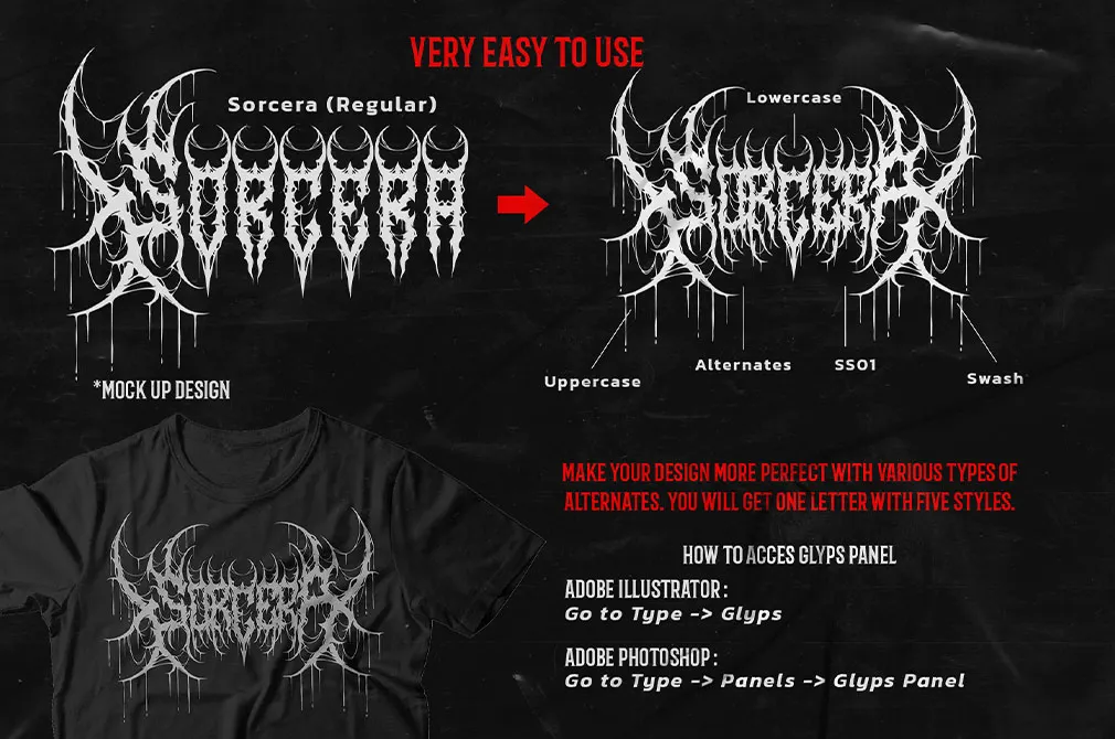 Sorcera Death Metal Font