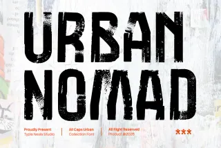 Urban Nomad - Distressed Display Font