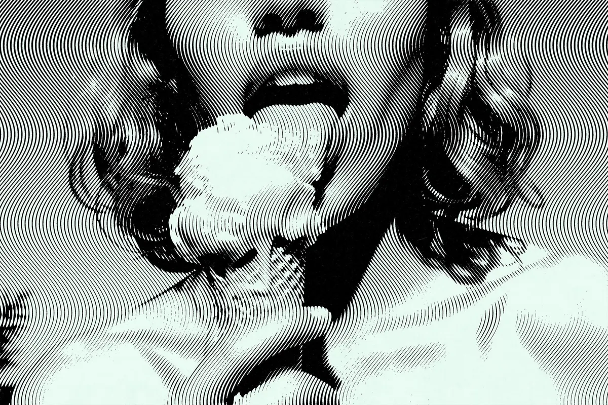 Wavy Halftone Photo Effect