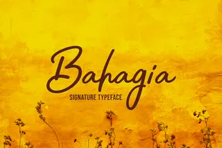 Bahagia Signature Typeface