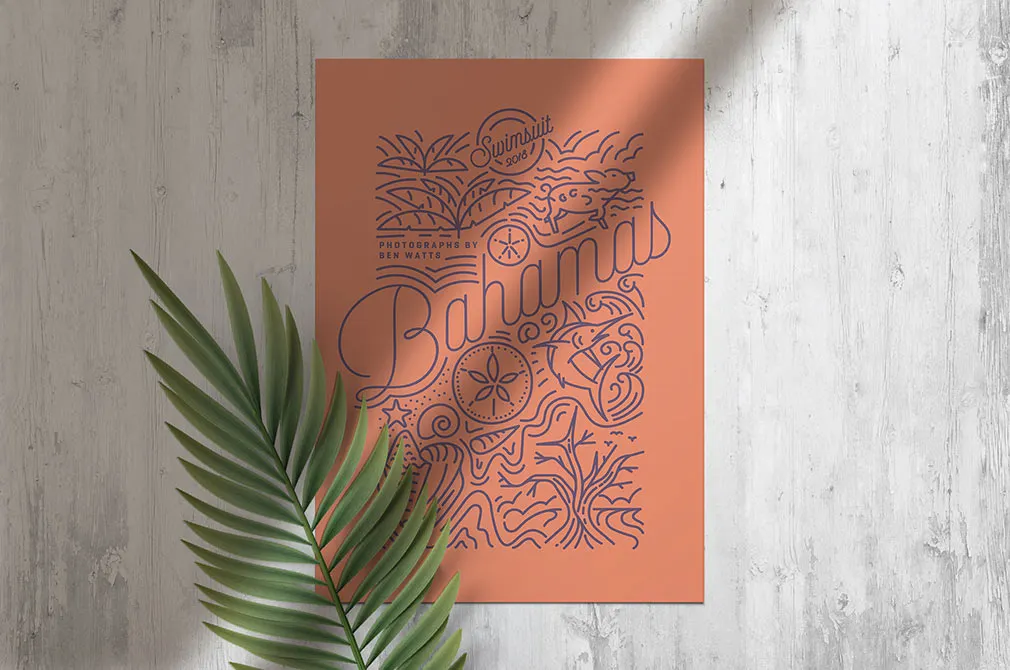 Fern Stationery Mockup Scene