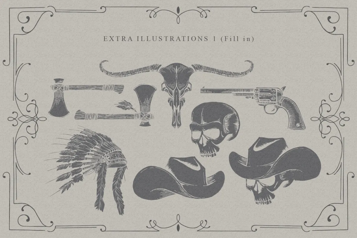 Bullhawk - Vintage Western Font