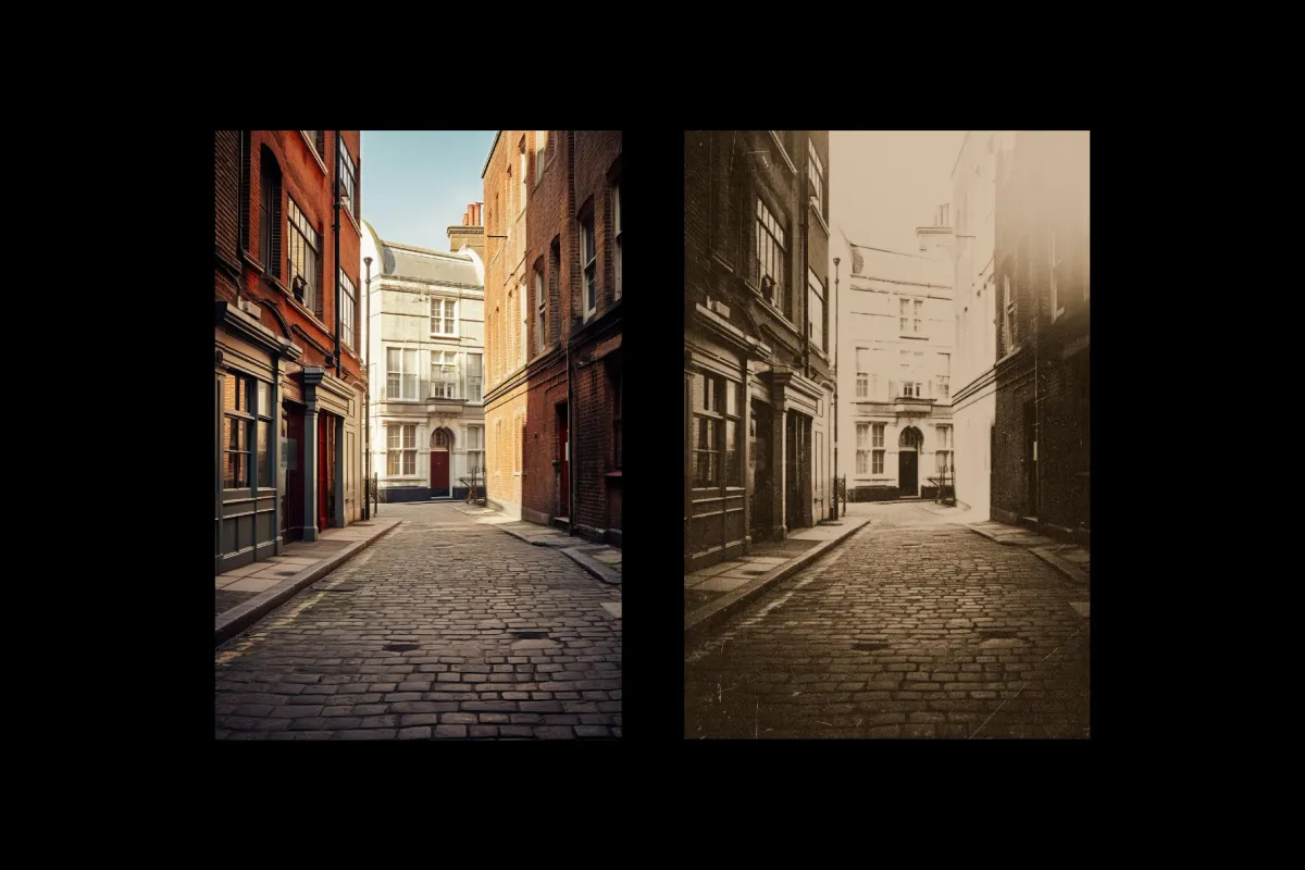 Distressed Film Photo Effect