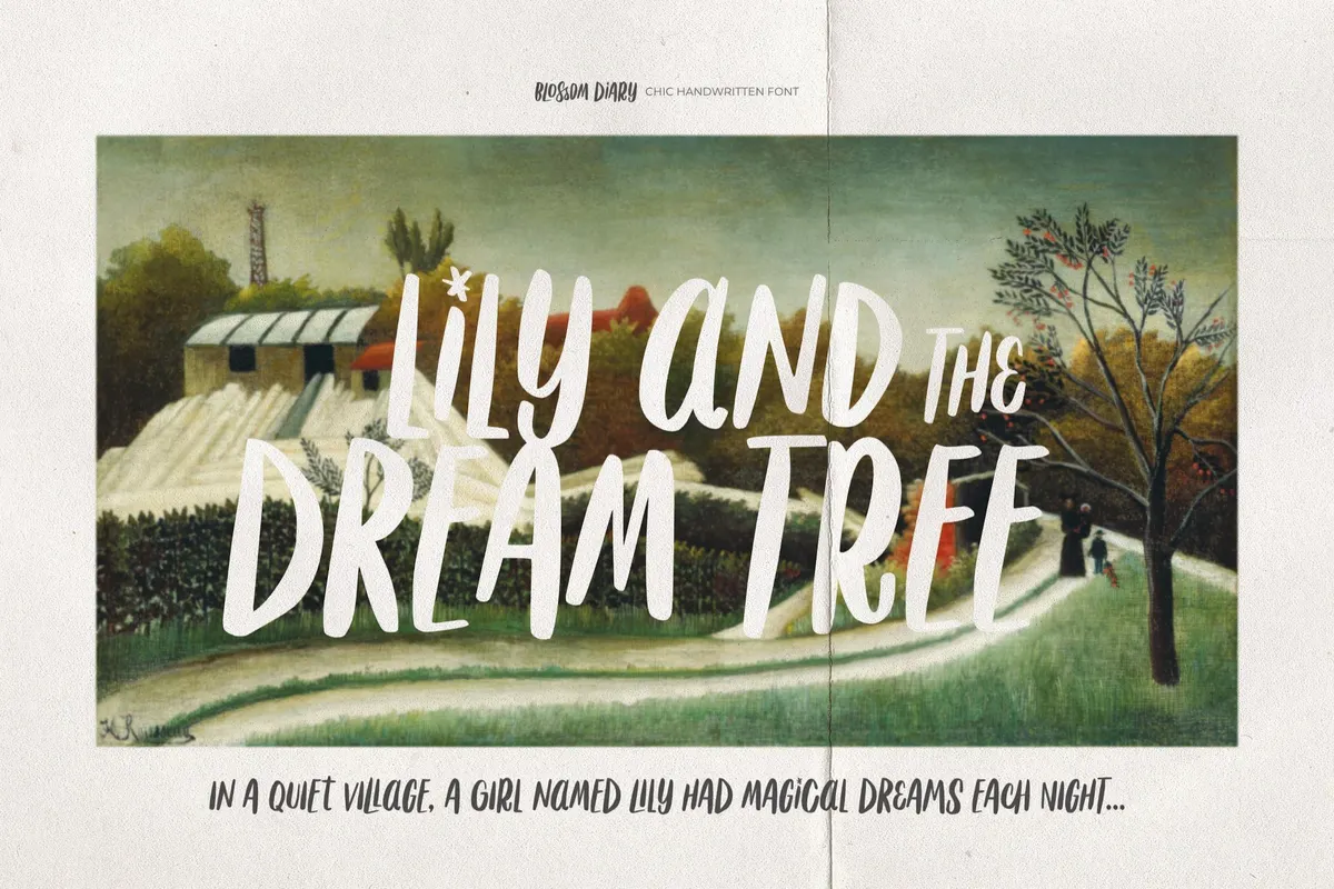 Blossom Diary — Handwritten Font