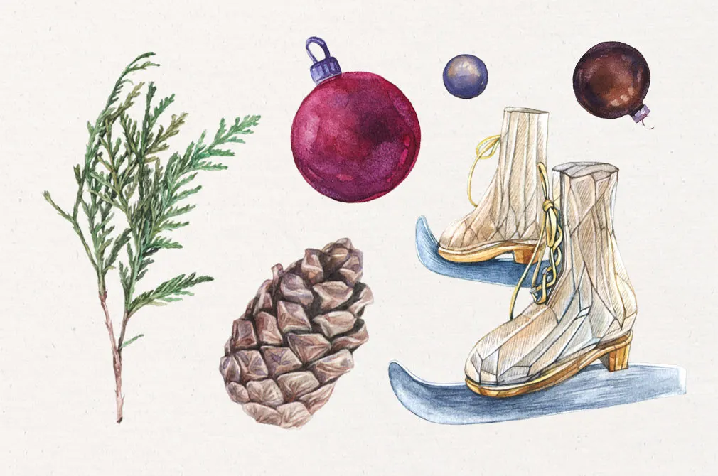 Licorice Christmas Watercolor Kit
