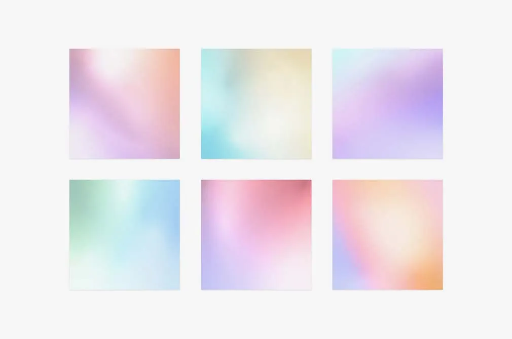 Iridescent Gradient Backgrounds