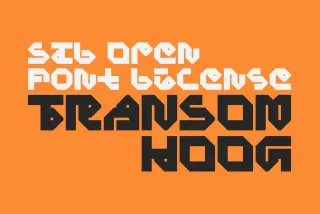 Transom Hoog Font