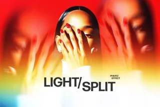 Light Split Photo Effect