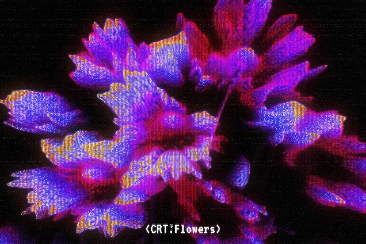 CRT Flowers Overlays