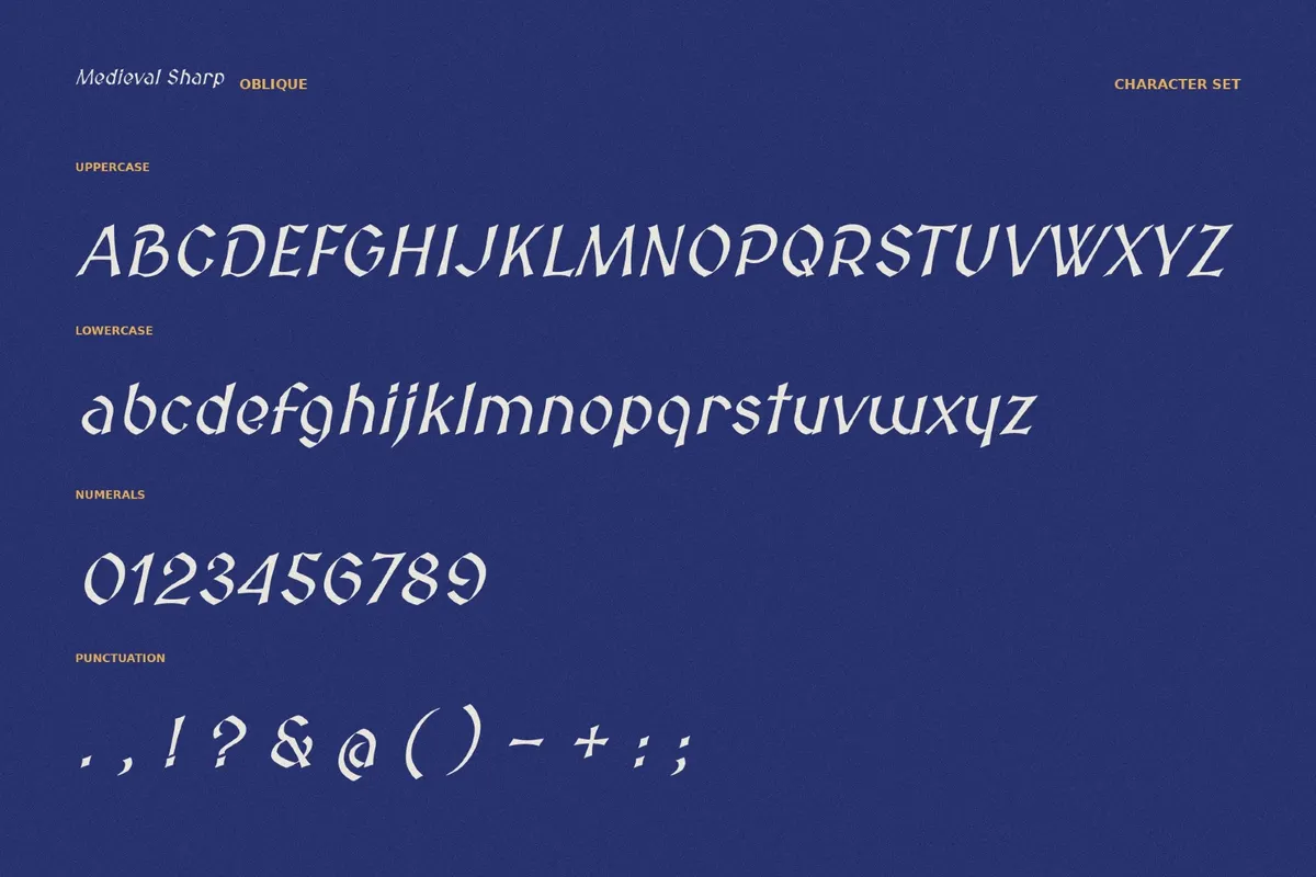 Medieval Sharp Typeface
