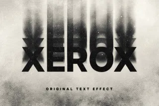 Xerox Text Effect