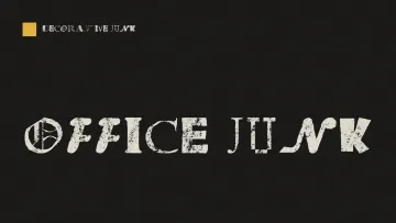Office Junk - Grunge Poster Font
