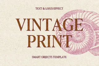 Vintage Grunge Print Effect