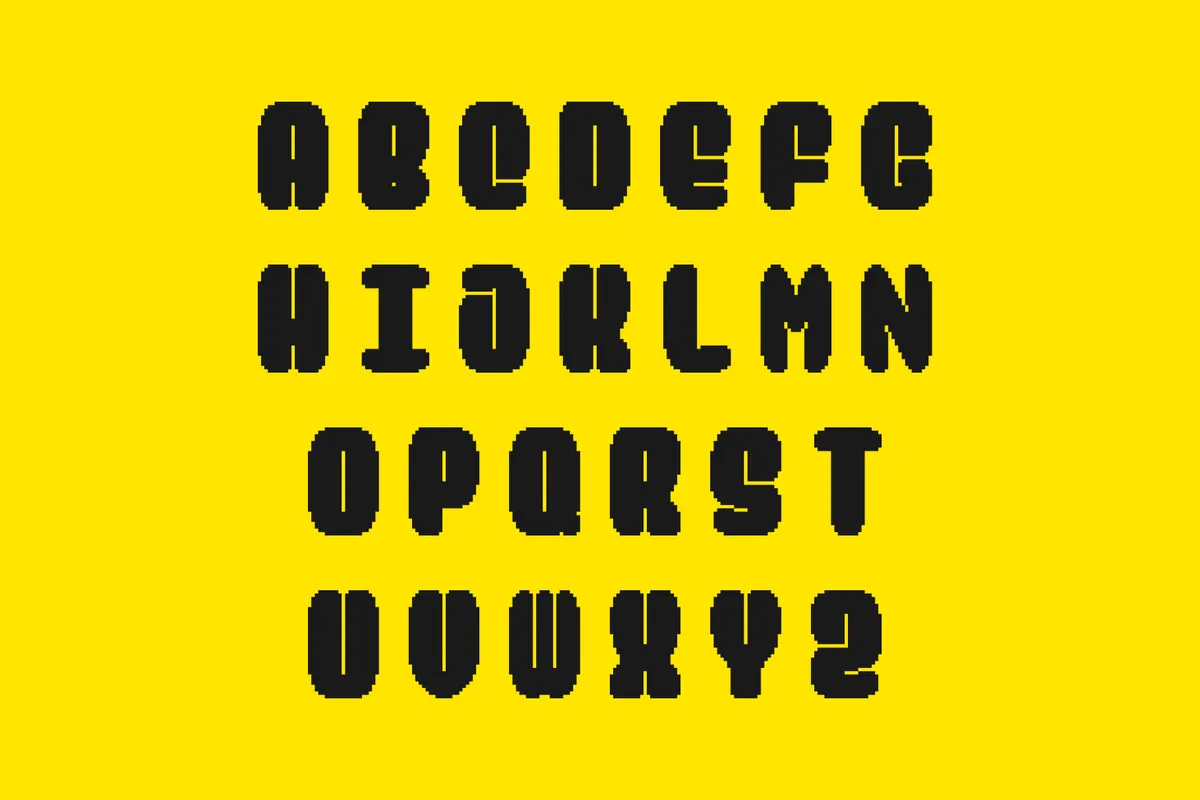 Hevuish - Retro Game Font Font