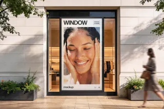 Storefront Window Display Mockup