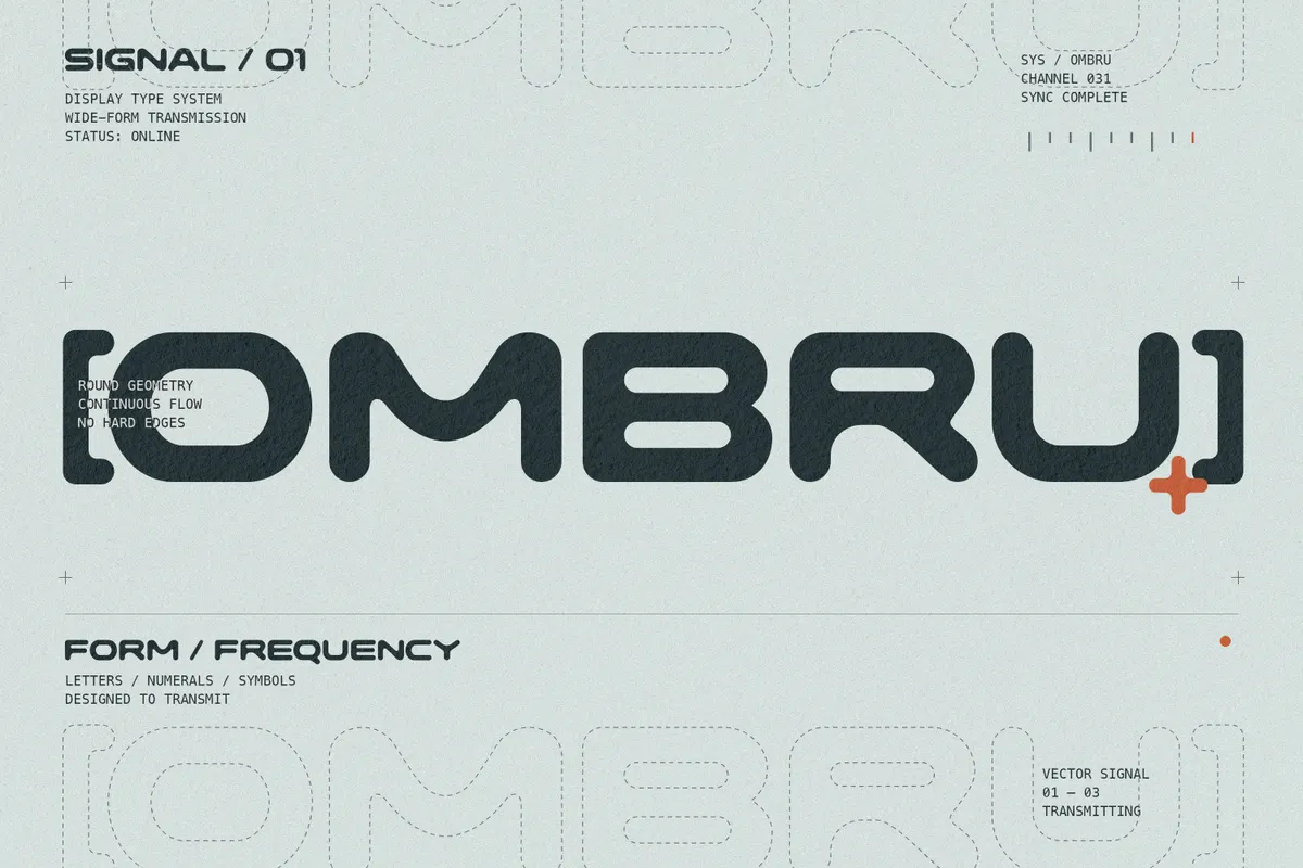 OMBRU — Bold Futuristic Display Font