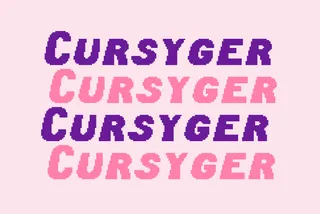 Cursyger - Pixel Gaming Font