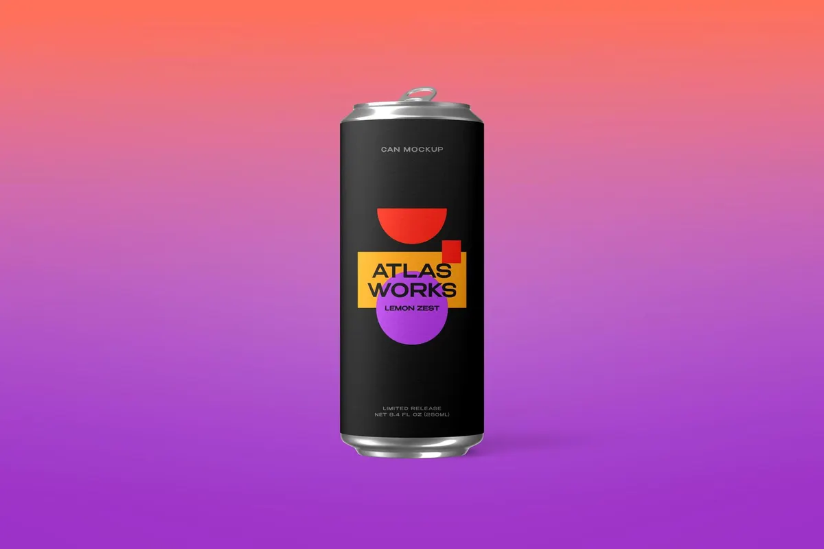 Slim Can Mockup