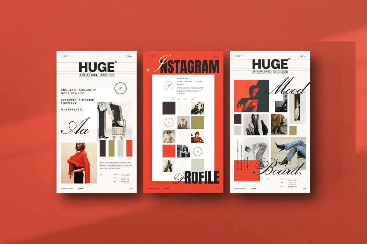 HUGE - Brand Identity Sheets Template