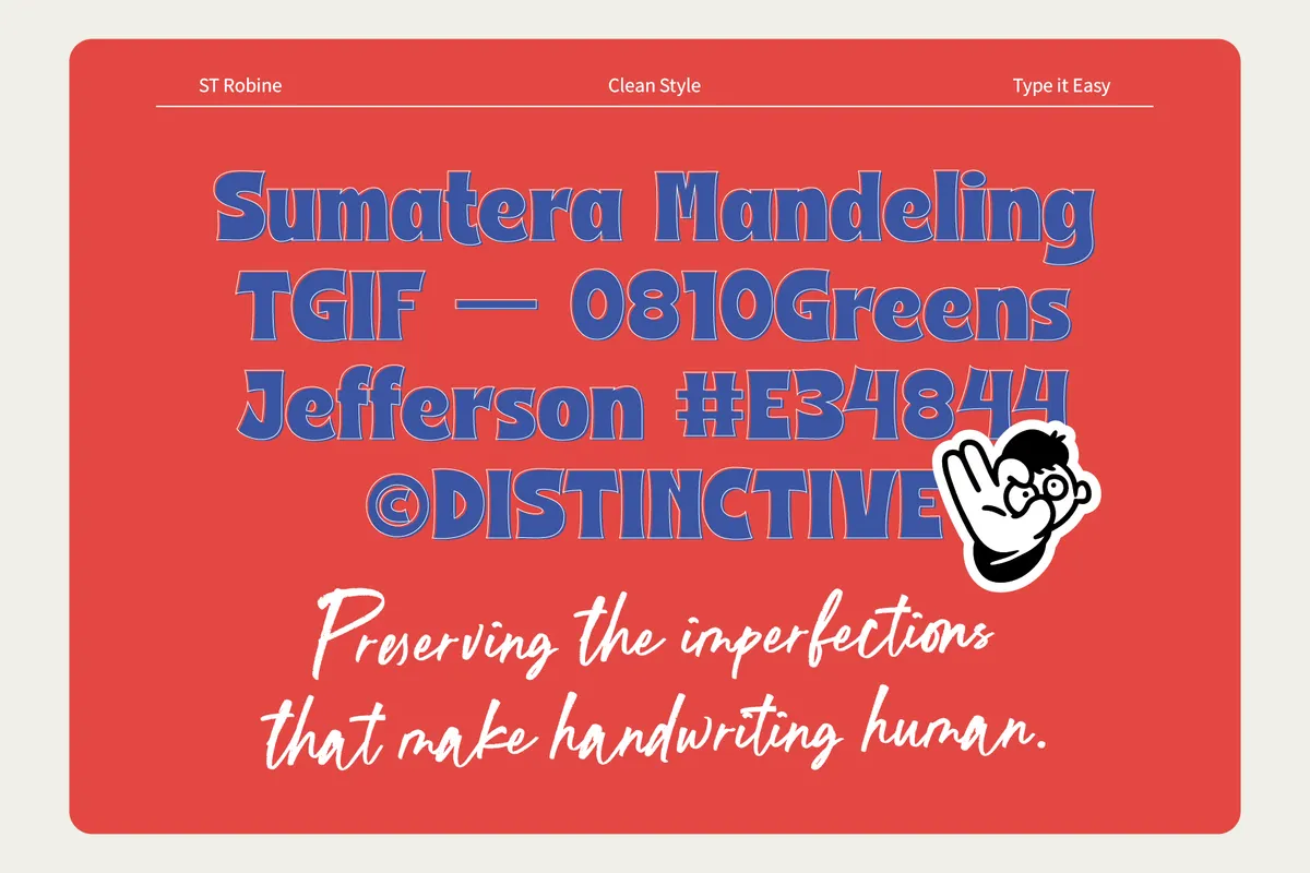 ST Robine - Playful Rough Display Font