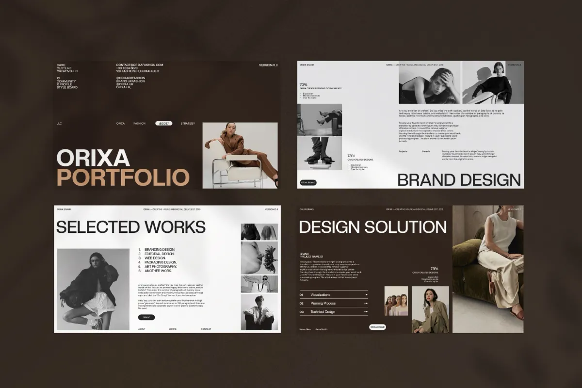 Orixa Portfolio Presentation Template