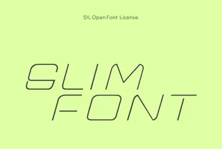 Slim Tech Font