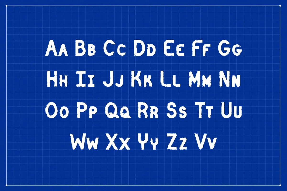 Catenary Stamp Font