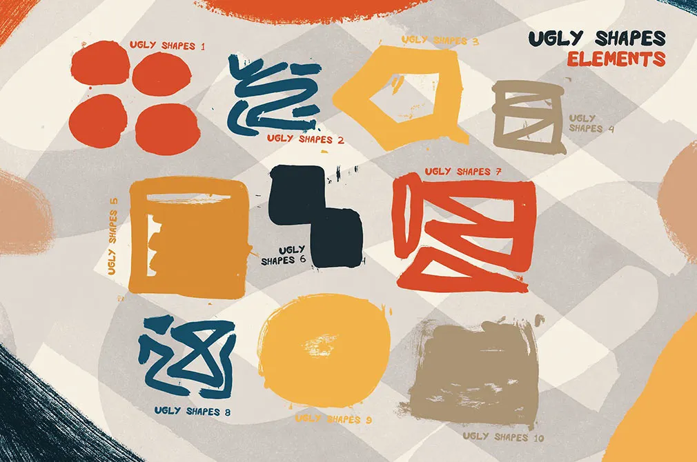 Ugly Shapes: Abstract Art Set