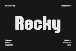 Recky - Modern Rounded Font