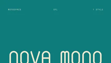 Nova Mono - 1960s Space Font