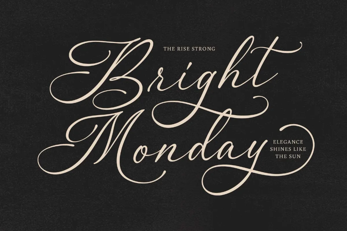 Rindeya a Clean Romantic Script Font
