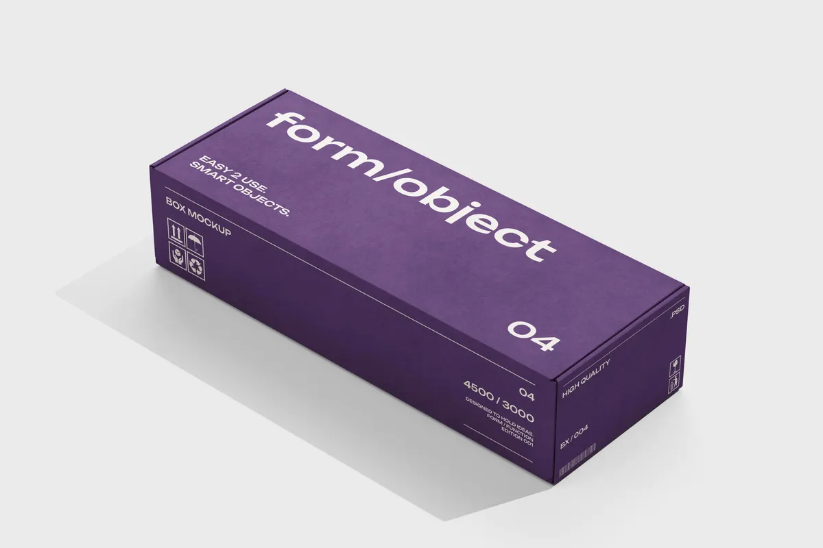 Long Box Mockup