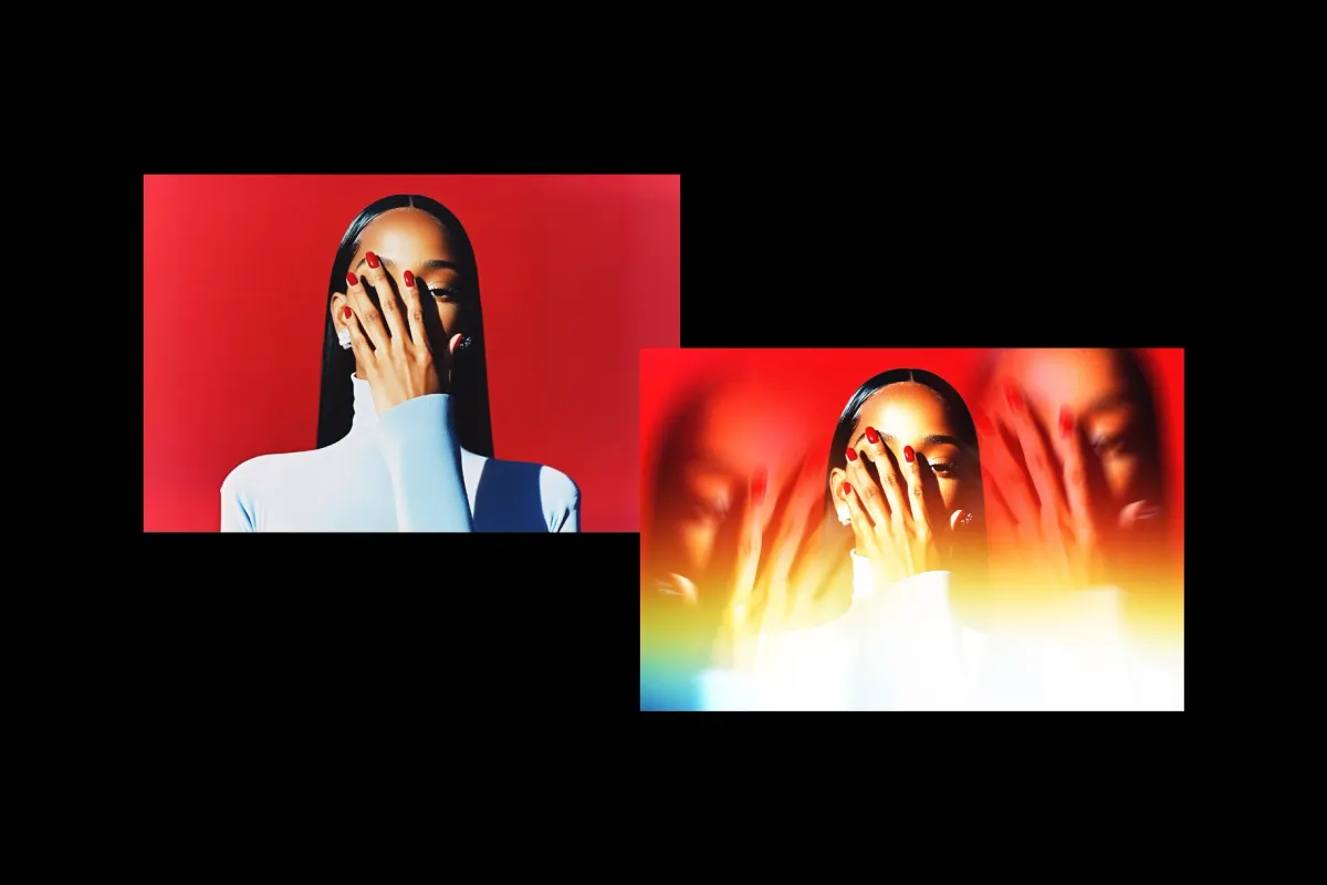 Light Split Photo Effect