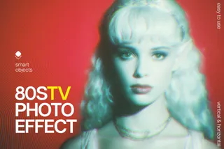 80s Tv Photo Template