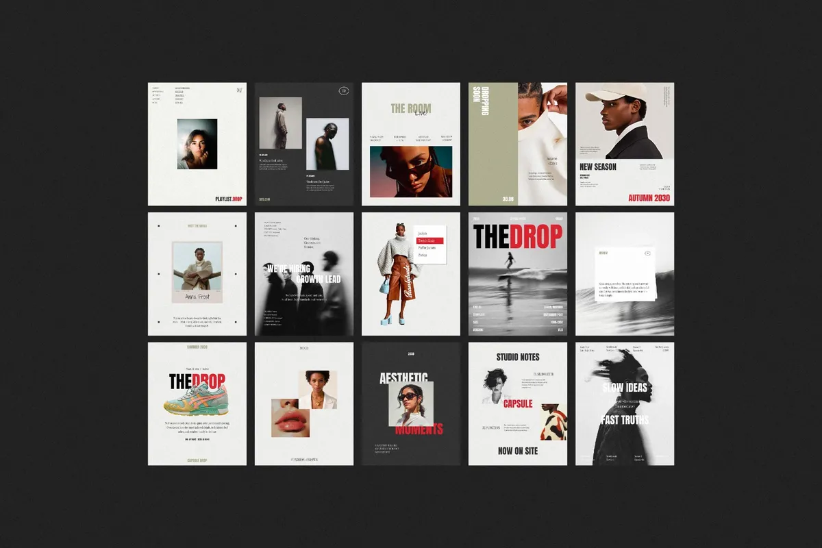 The Drop Instagram Templates Collection