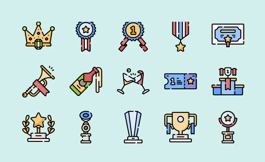 Winning Vector Icons