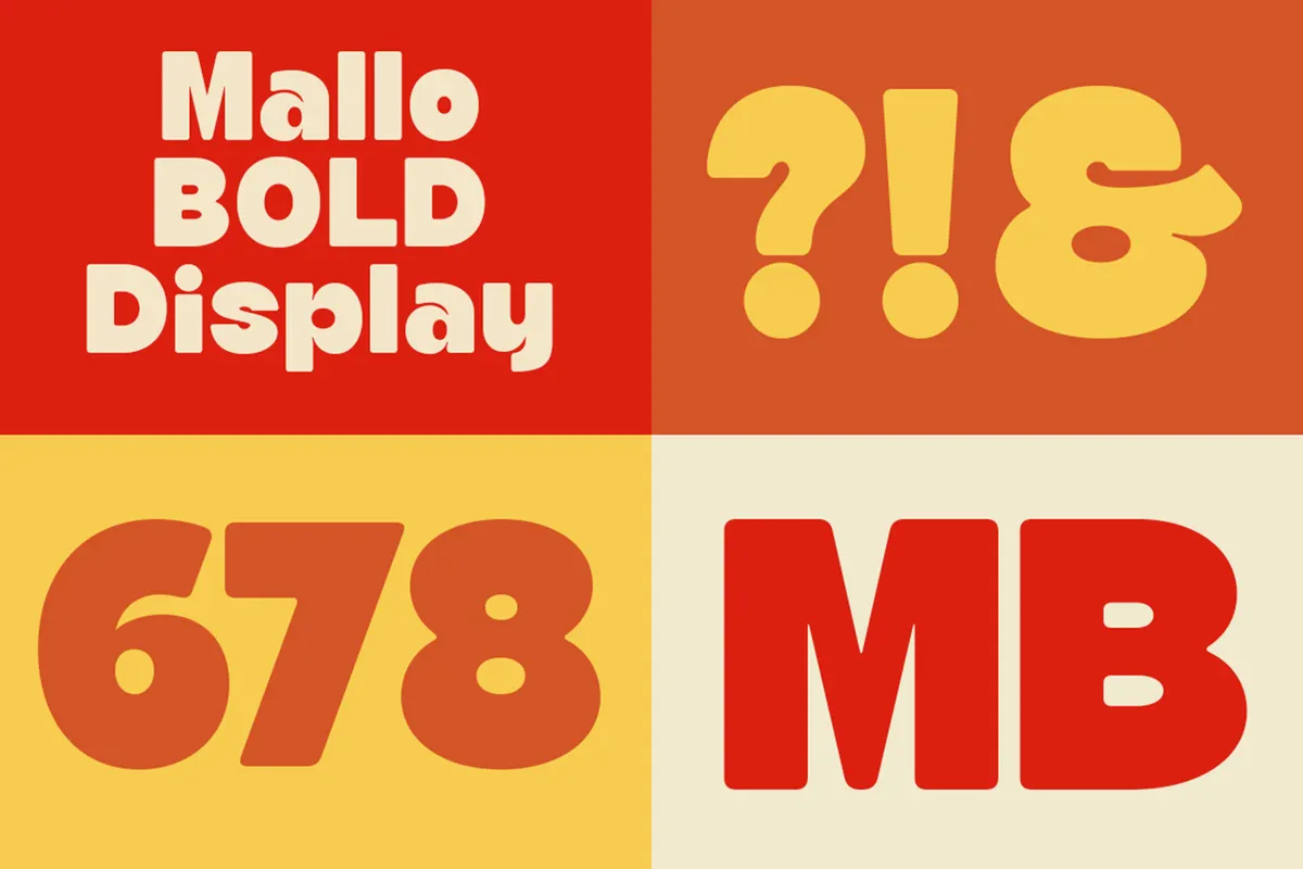Mallo Bold - Rounded Sans Serif Font