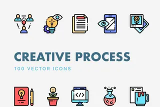 Creative Process Vector Icons