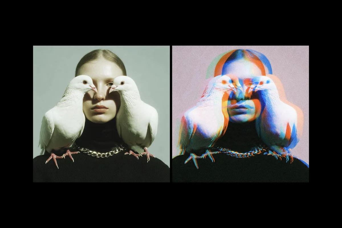 Ghosted Glitch Photo Effect