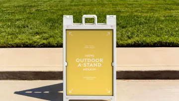 Outdoor A-Stand Signage Mockup