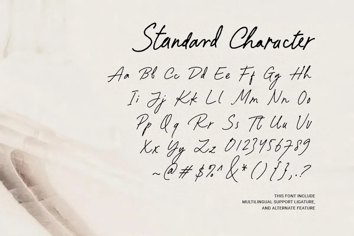 Paradine — Ligature Handwritten Font