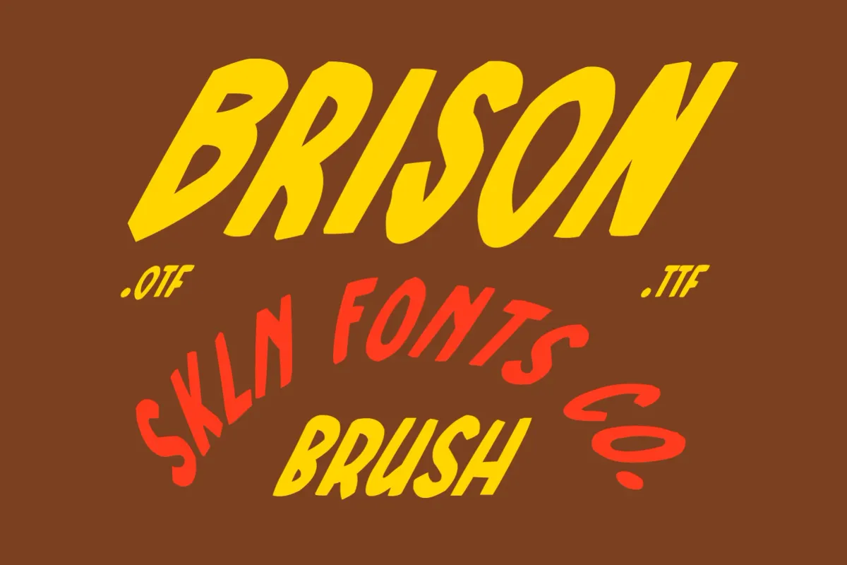 SFC Brison Brush - Vintage Display Font