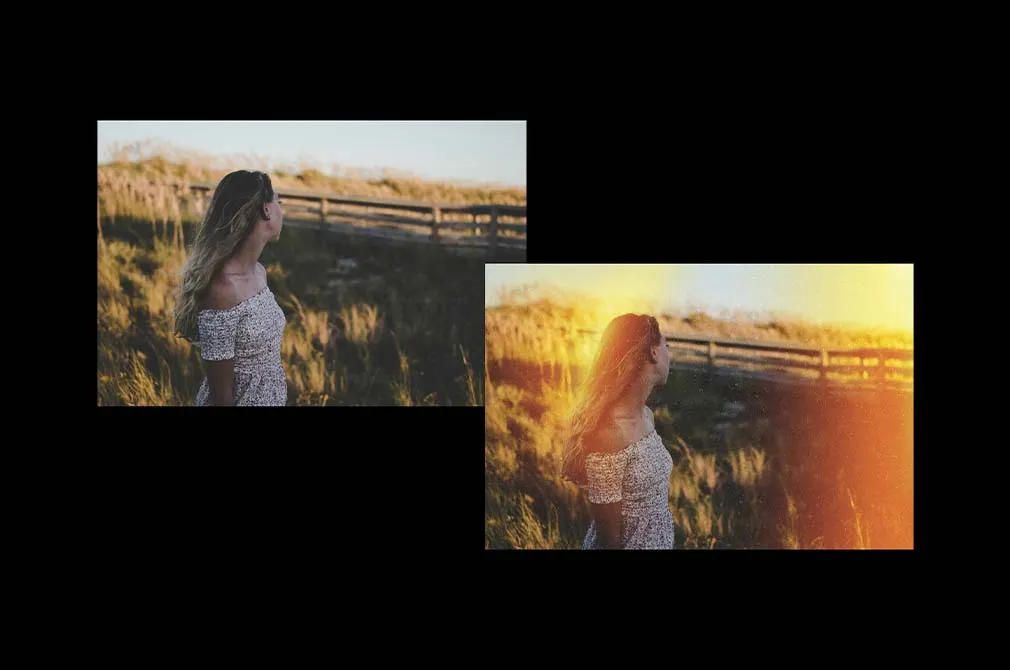 Light Leak Vintage Overlay
