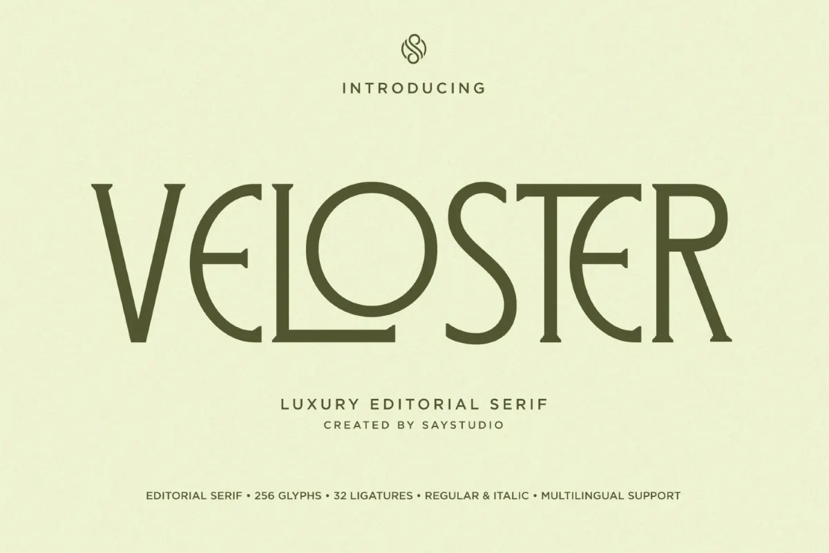 Veloster - Luxury Editorial Serif Font