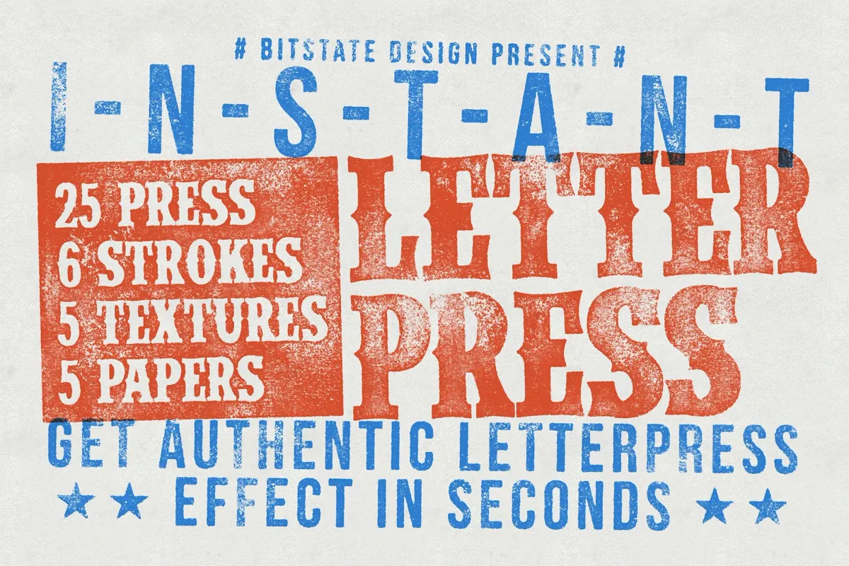 Instant Letterpress Effect